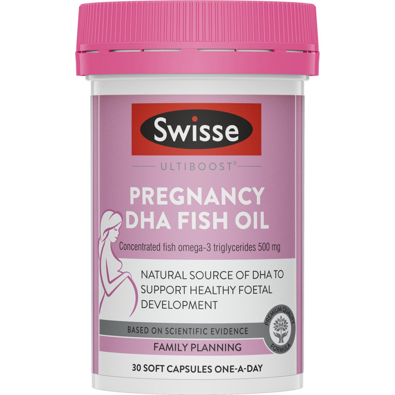 Swisse Ultiboost Pregnancy DHA Fish Oil 30 Caps