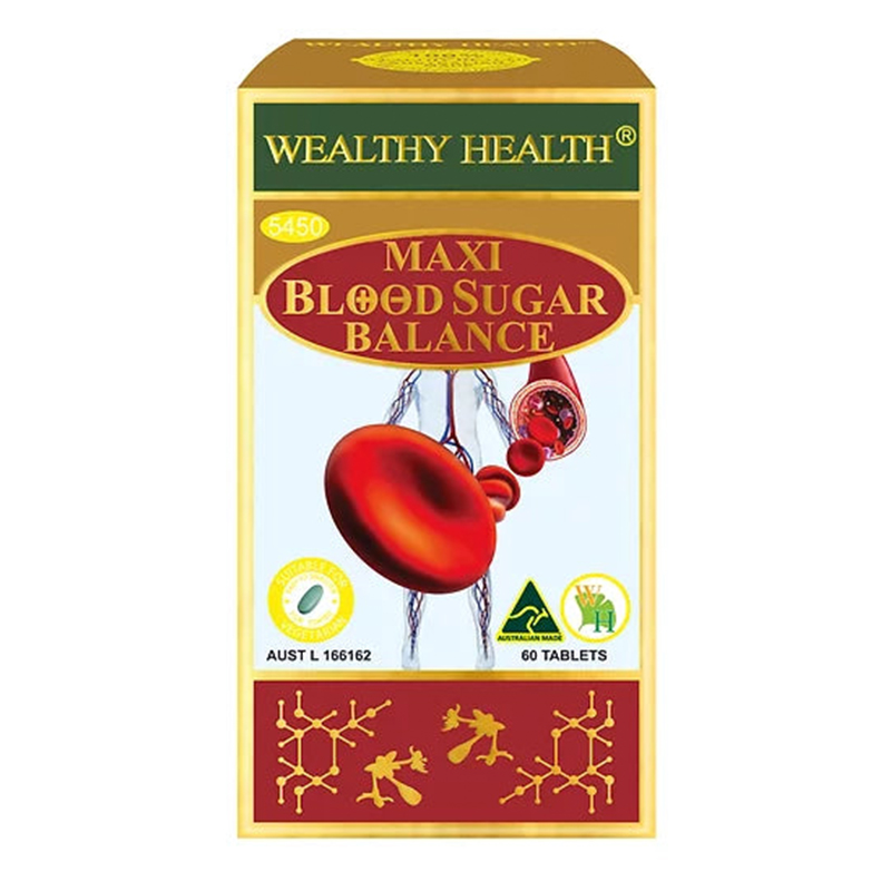 Wealthy Health Maxi Blood Sugar Balance 60 Tabs