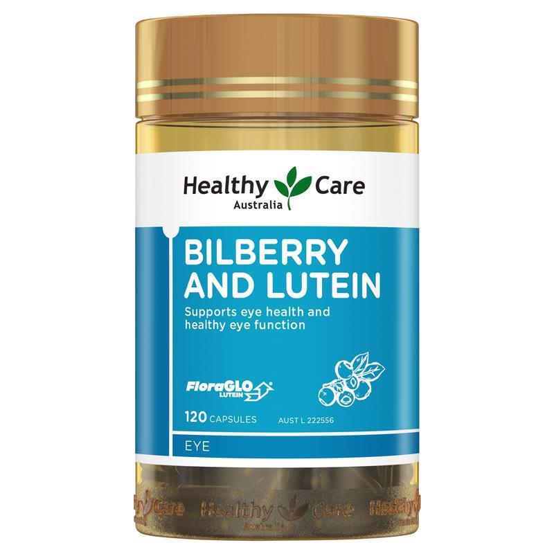 Healthy Care  Bilberry & Lutein 120 Capsules