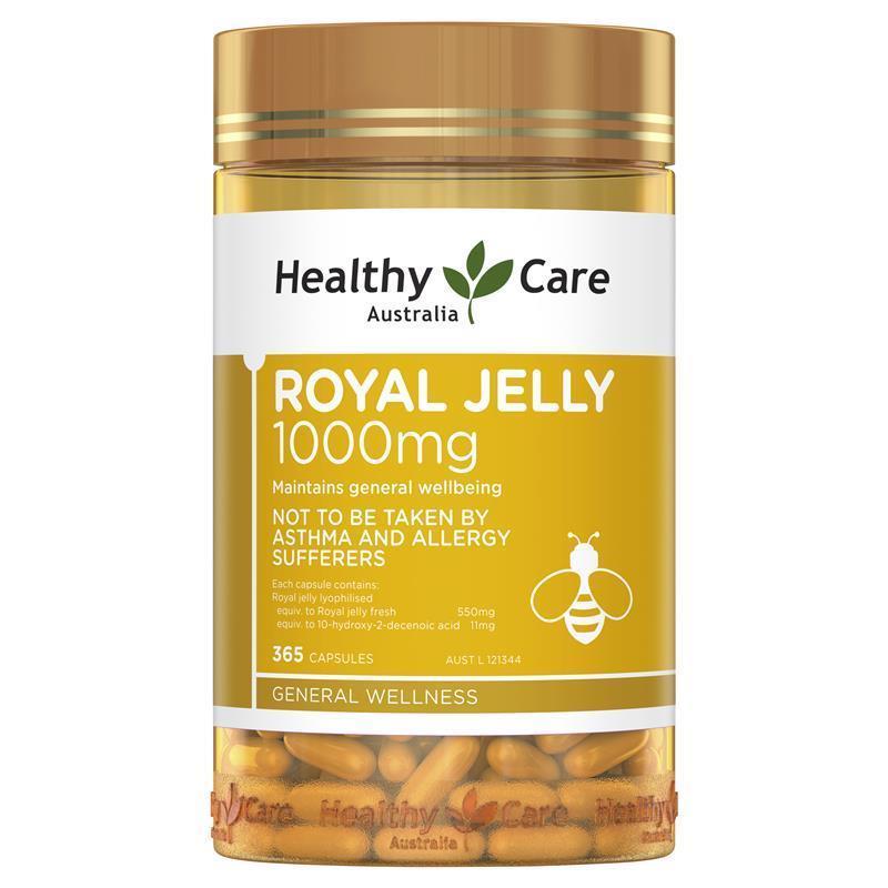 Healthy Care Royal Jelly 1000mg 365 Capsules