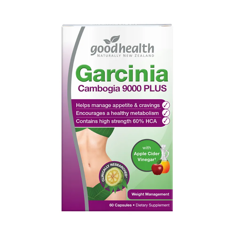 Goodhealth Garcinia Cambogia 9000 PLUS™ 60 Caps With Apple Cider Vinegar