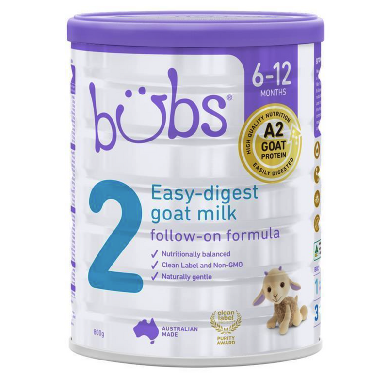 Bubs Easy Digest Goat Milk Stage 2 Follow-On Formula 800g