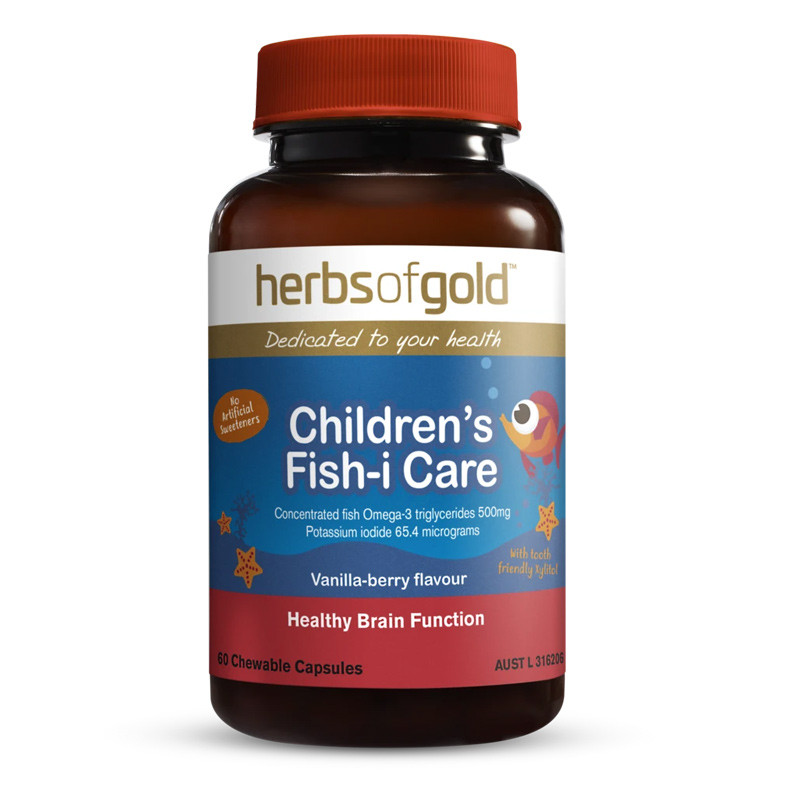 Herbs Of Gold Children‘s Fish-i Care (Chewable）60Caps