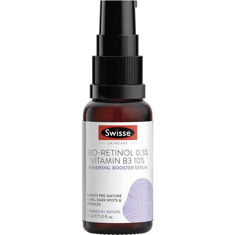 Swisse Beauty Bio-Retinol Vitamin B3 10% Renewing Booster Serum 30ml