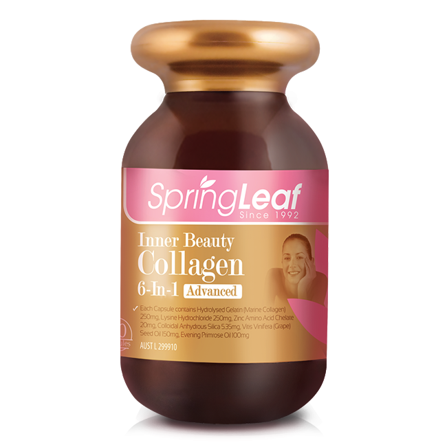 SpringLeaf Inner Beauty Collagen 6-In-1 90 Caps