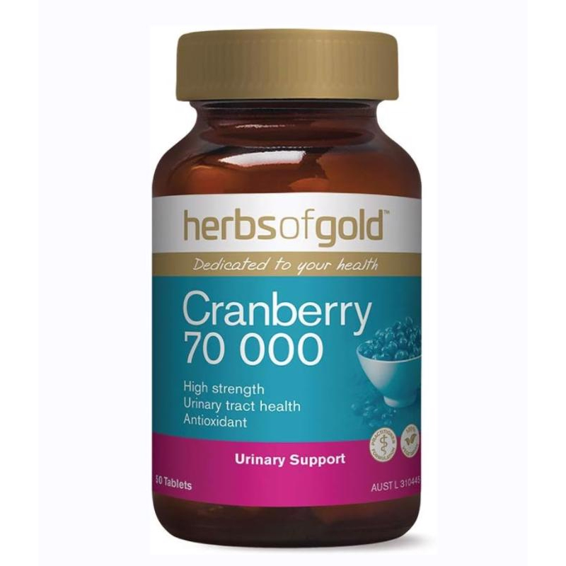 Herbs of Gold Cranberry 70000 50 tablets