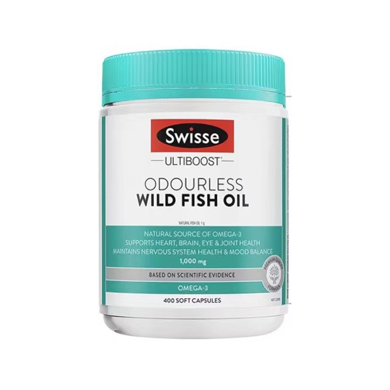 Swisse Ultiboost Odourless High Strength Wild Fish Oil 1500mg 400 Capsules