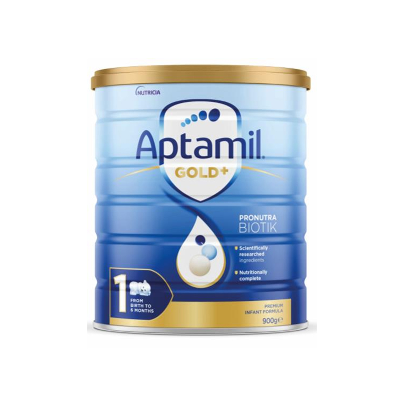 Aptamil Gold Plus 1 Infant Formula 0-6 Months 900g