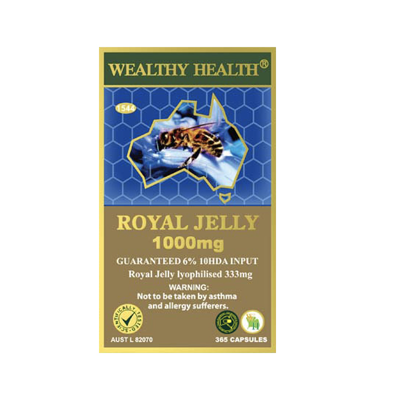 wealthy health Royal Jelly 1000mg 365 Caps