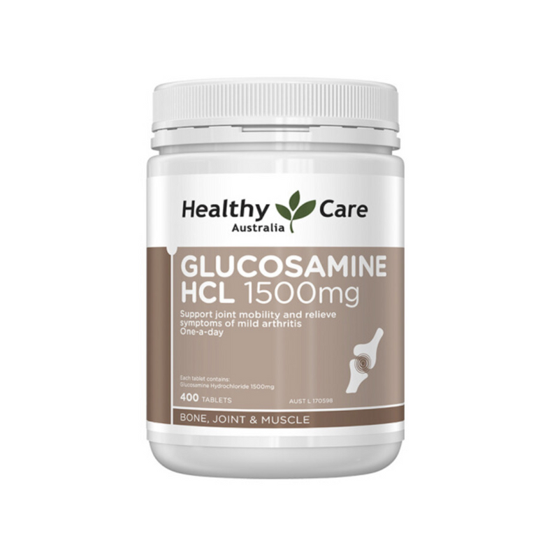 Healthy Care Glucosamine HCL 1500mg 400 Tablets