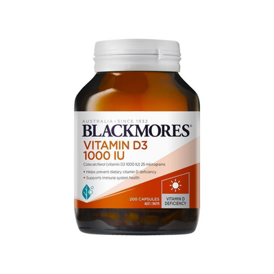 Blackmores Vitamin D3 1000IU 200 Caps