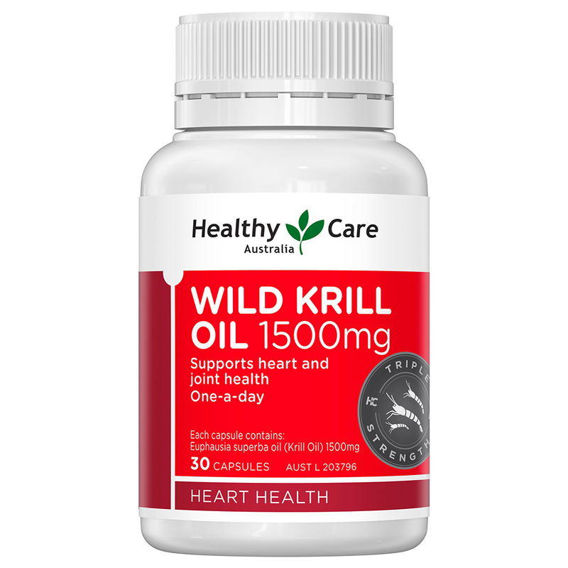 Healthy Care Wild Krill 1500mg 30 Soft Capsules