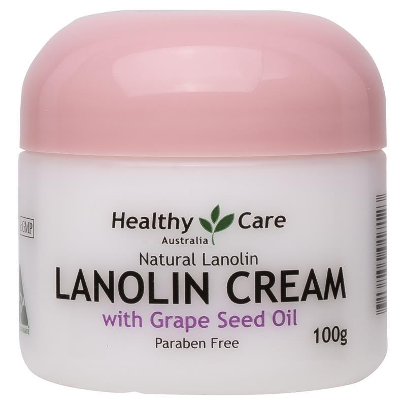 Healthy Care Natural Lanolin & Grape Seed Oil 100g