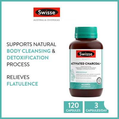 Swisse Beauty Activated Charcoal 120 Caps