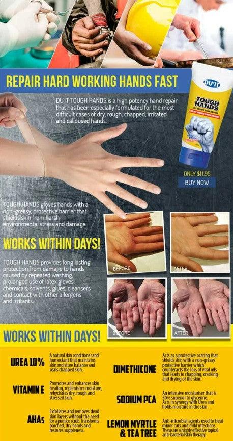 DU’IT Tough Hands Intensive Hand Cream for Dry Hands 150g (09/25)