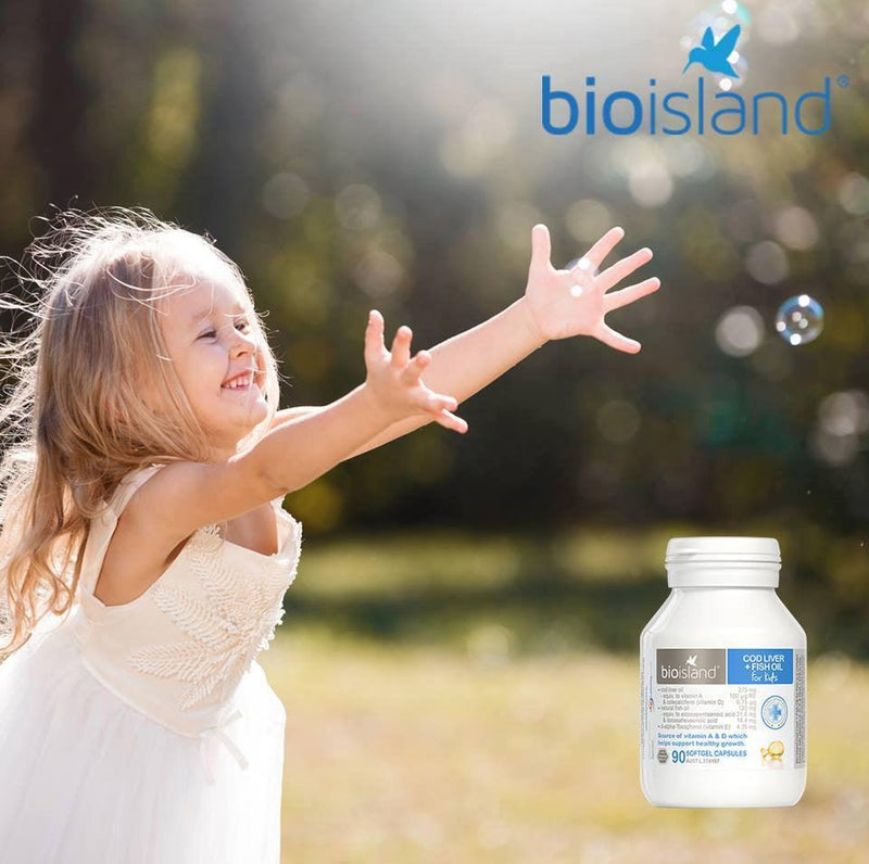 Bio Island Cod Liver + Fish Oil for Kids 90 Caps