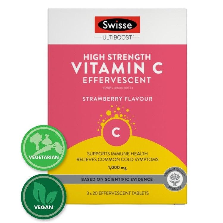 Swisse Vitamin C 60 Effervescent Tablets