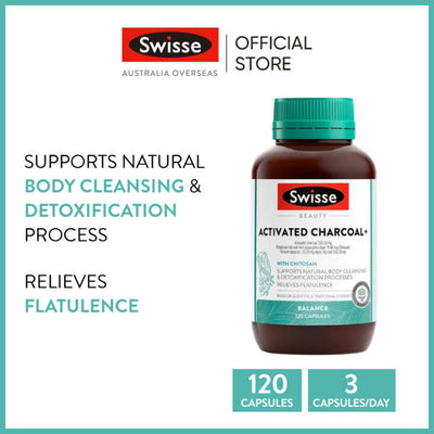 Swisse Beauty Activated Charcoal 120 Caps